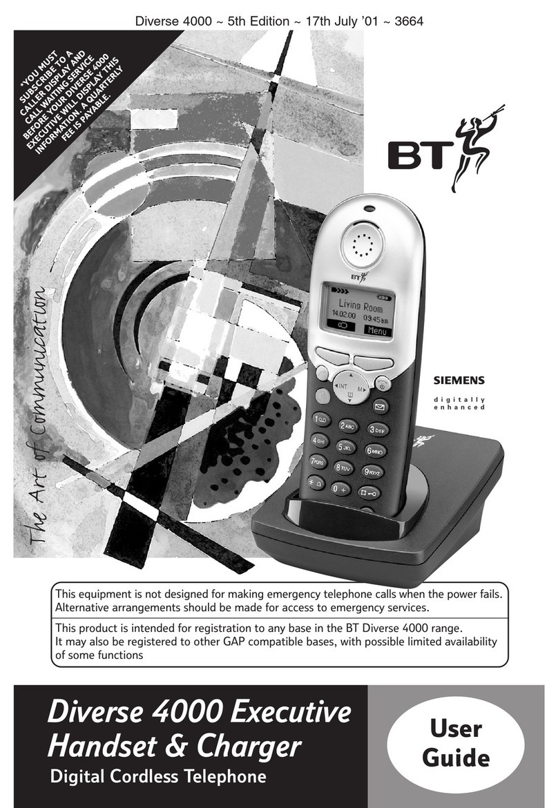 BT DIVERSE 4000 EXECUTIVE user guide