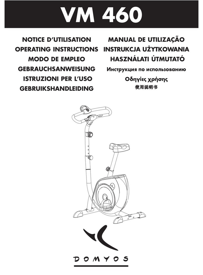 Domyos vm 460 operating instructions