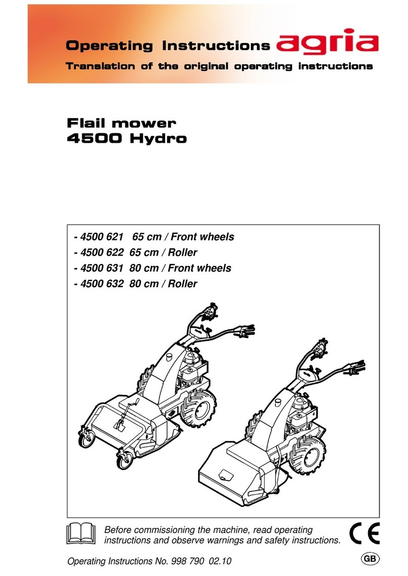 Agria 4500 HYDRO operating instructions