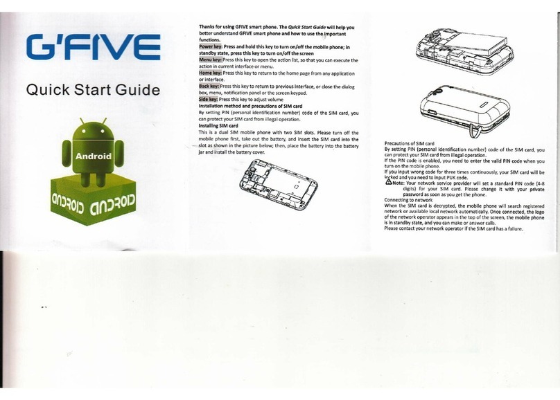 G'Five president G7 User manual