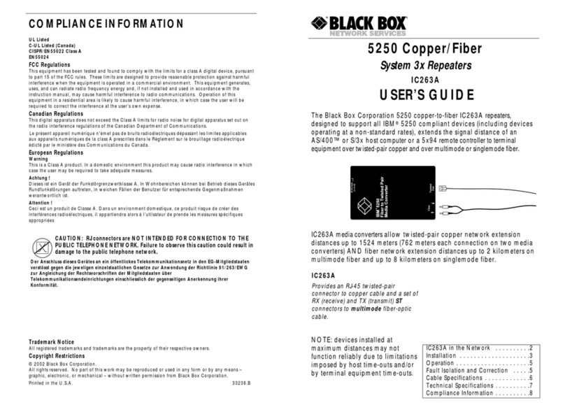 Black Box 5250 user guide