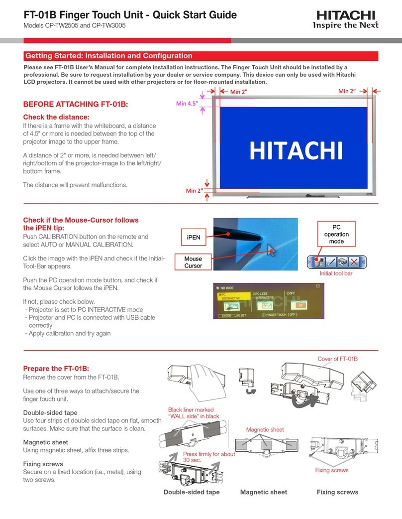 Hitachi FT-01B User manual