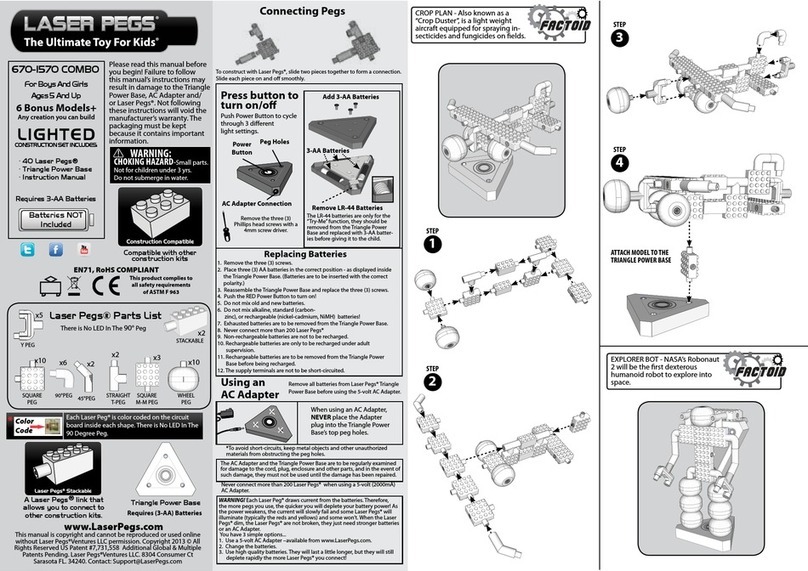 LaserPegs 670-1570 COMBO User manual