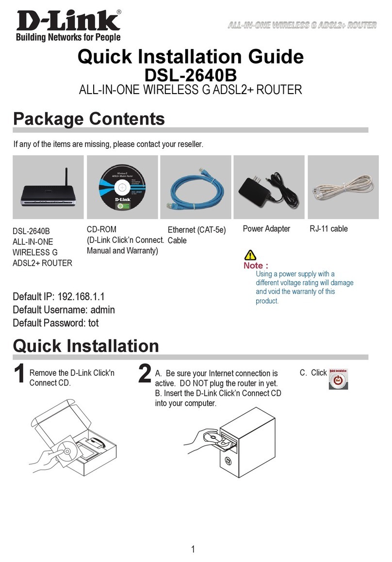 D-Link DSL-2640B User manual