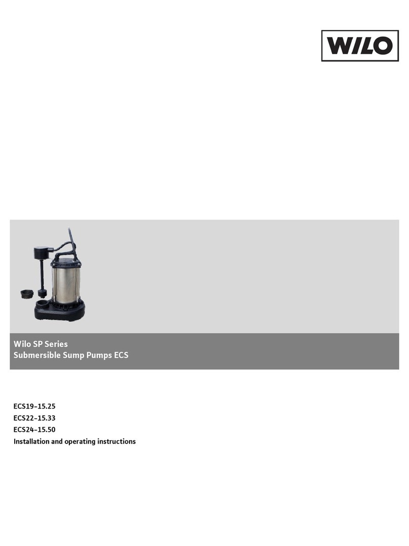 Wilo ECS19-15.25 Installation and operating instructions