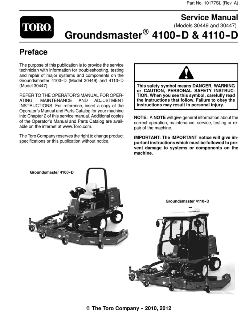 Toro Groundsmaster 4100-D User manual