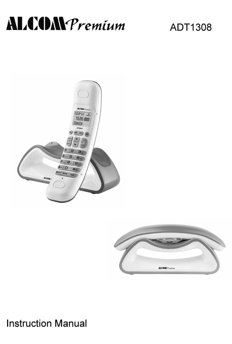 Alcom Premium ADT1308 instruction manual