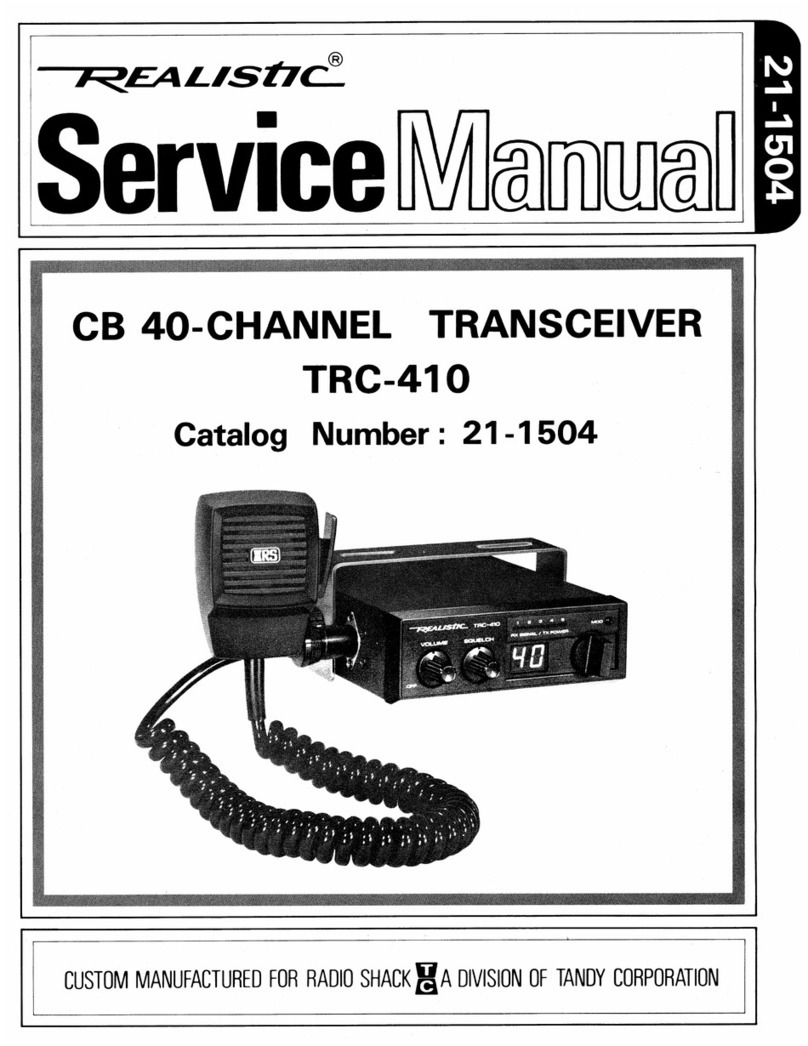 Realistic TRC-410 User manual Realistic TRC-410 User manual