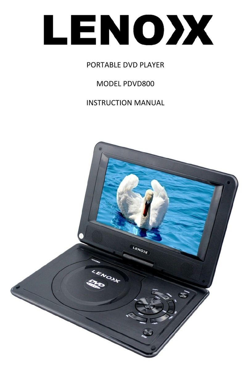 Lenoxx PDVD800 User manual