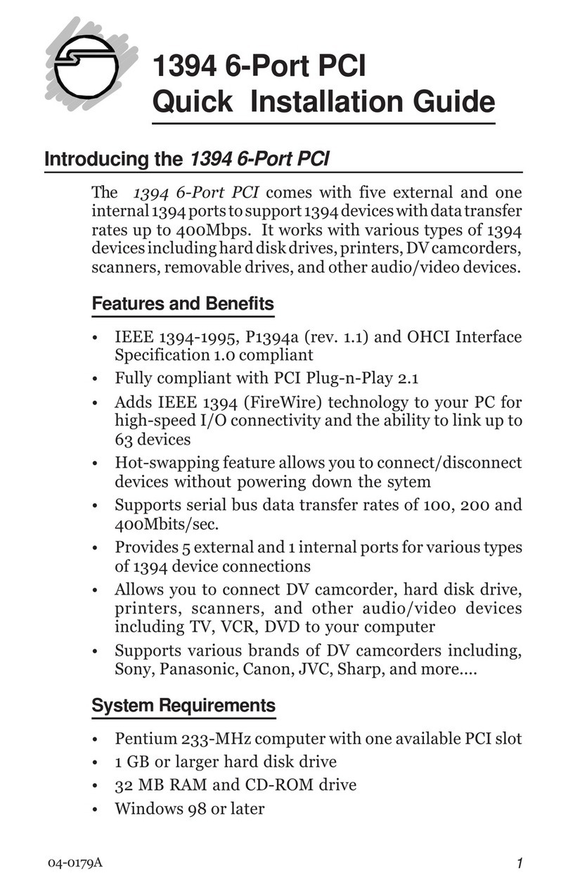 SIIG NN2630 User manual SIIG NN2630 User manual