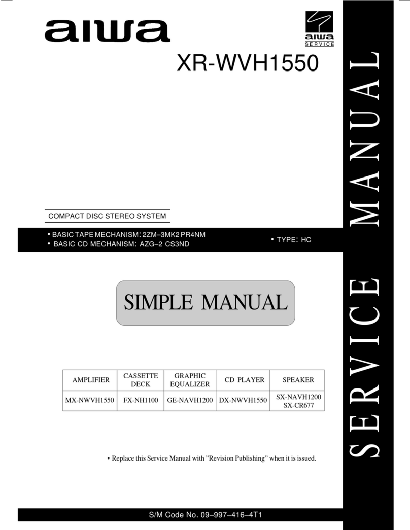 Aiwa XR-WVH1550 Service manual