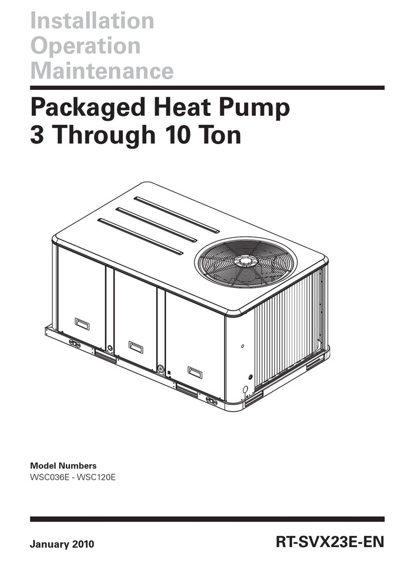 Trane WSC120E Owner's manual