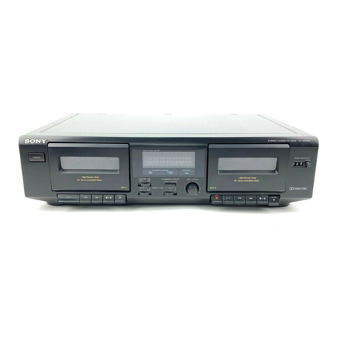 Sony TC-WE305 User manual Sony TC-WE305 User manual