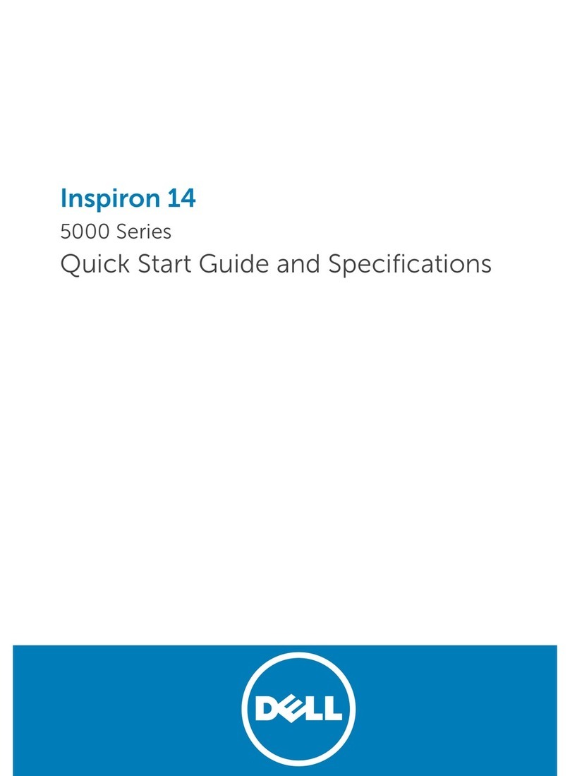 Dell Inspiron 14 5000 Series Quick start guide and specifications
