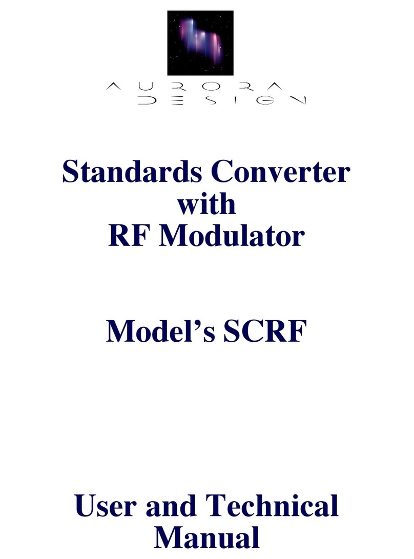 Aurora Design SCRF User and technical manual Aurora Design SCRF User and technical manual