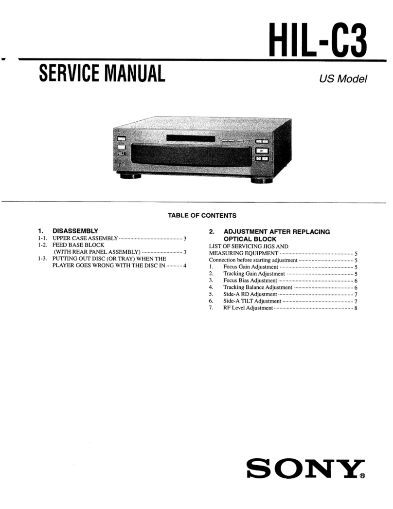 Sony HIL-C3 User manual Sony HIL-C3 User manual