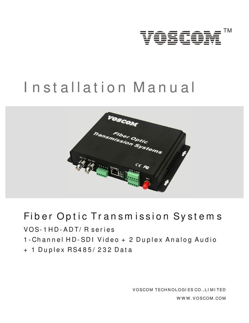 Voscom VOS-1HD-ADST installation manual