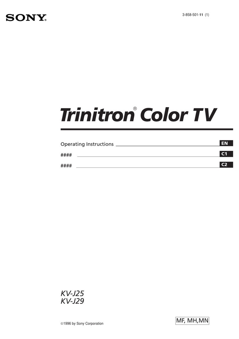 Sony Trinitron KV-J25 User manual