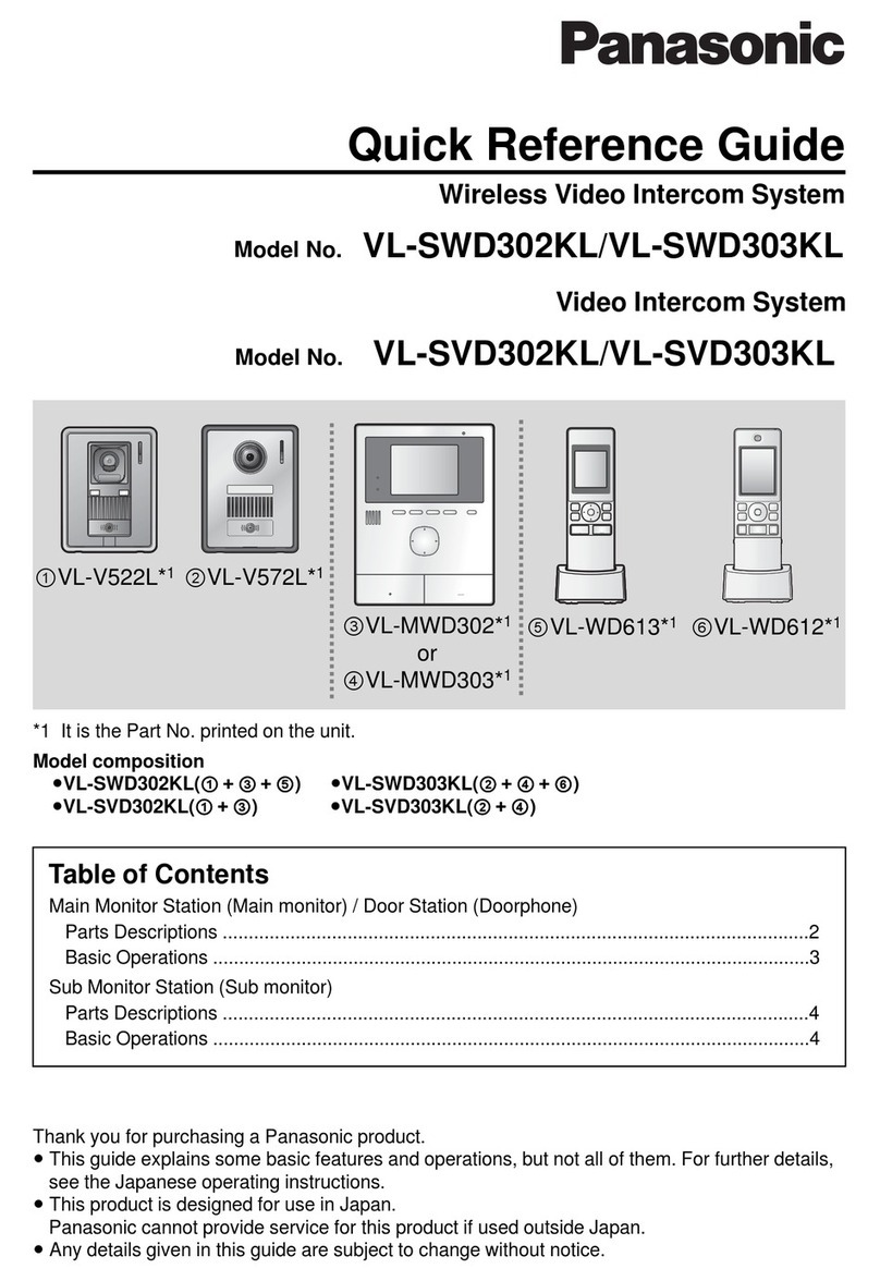 Panasonic VL-SVD302KL Operator's manual