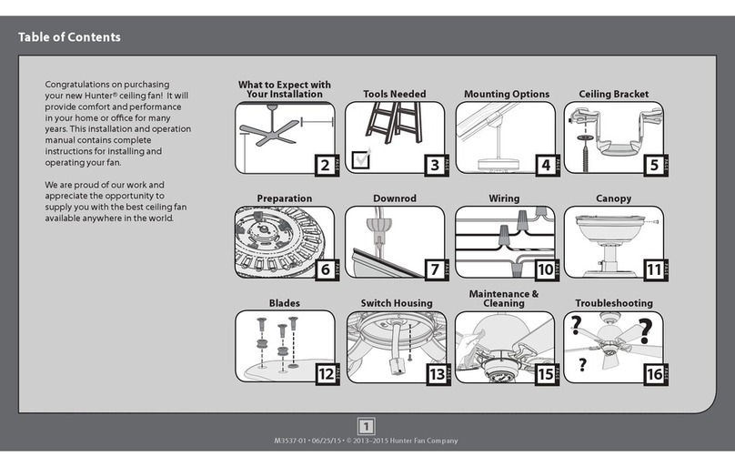 Hunter M3537-01 User manual Hunter M3537-01 User manual
