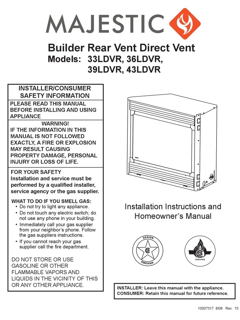 Majestic 33LDVR Installation instructions and homeowner's manual