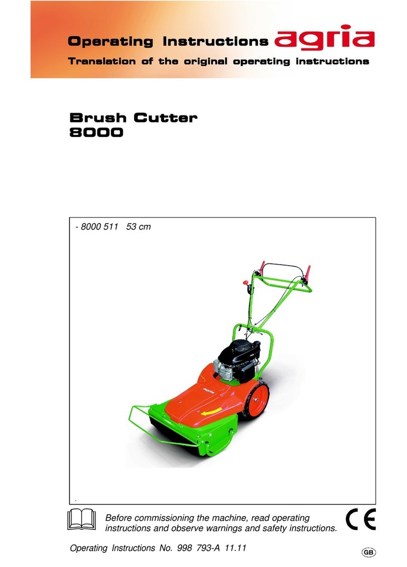 Agria 8000 511 operating instructions