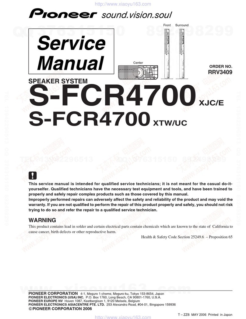 Pioneer S-FCR4700 Service manual