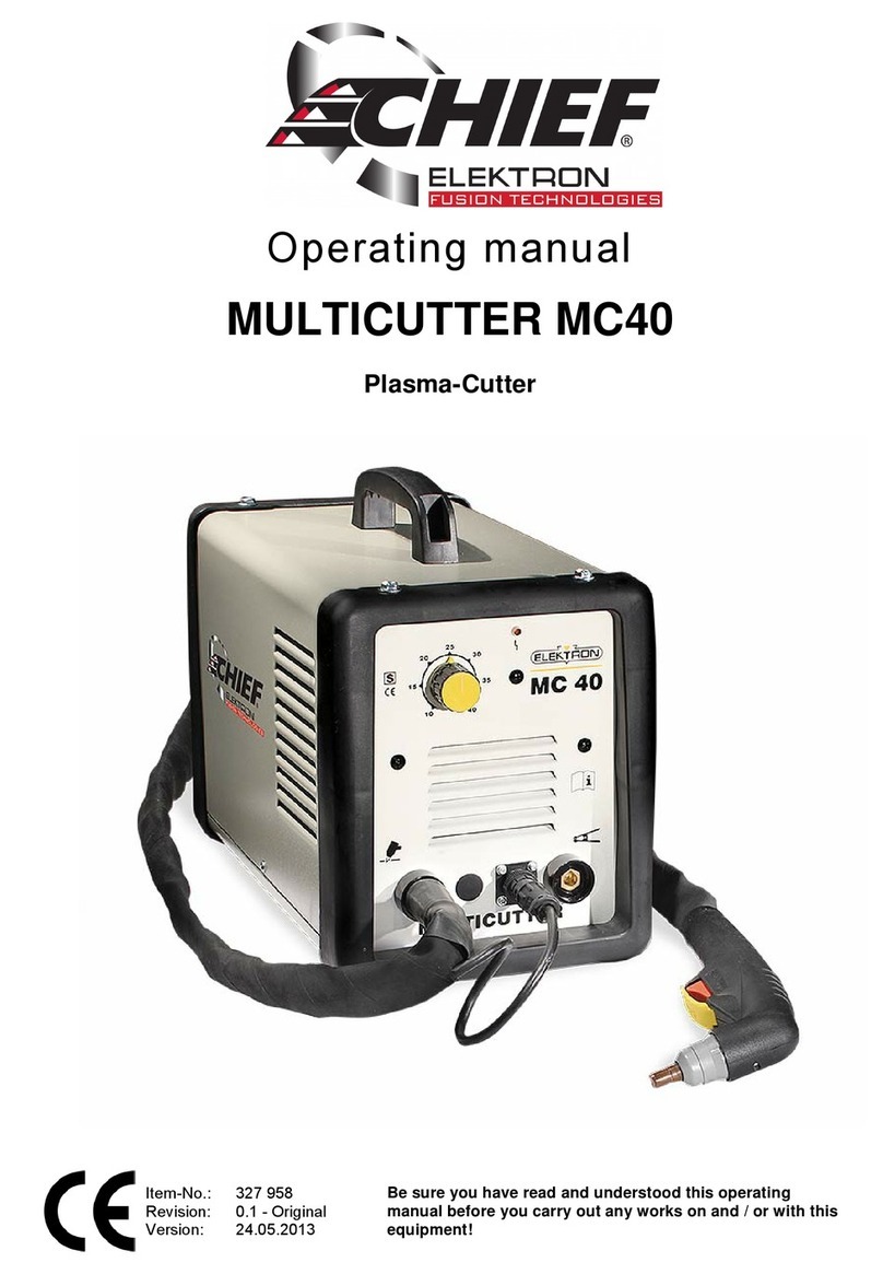 CHIEF MULTICUTTER MC40 operating manual