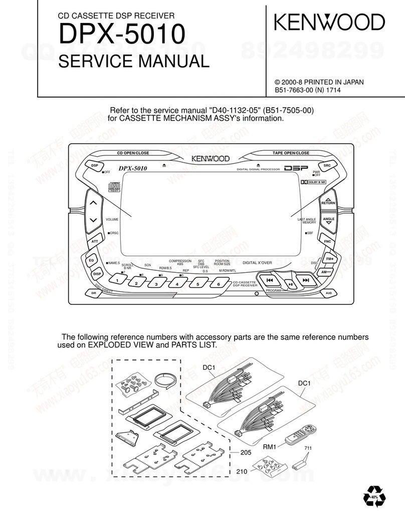 Kenwood DPX-5010 User manual Kenwood DPX-5010 User manual