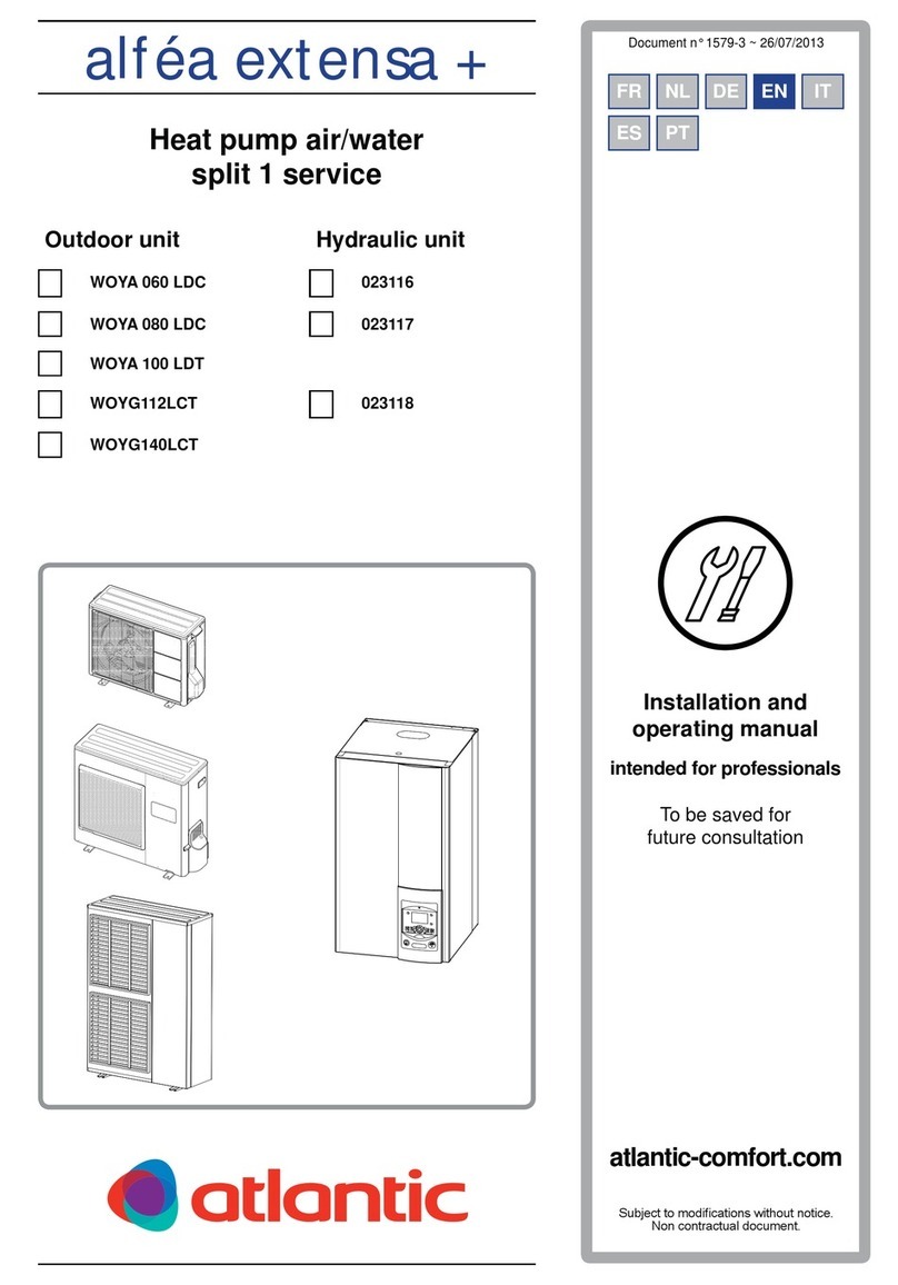 Atlantic WOYA 060 LDC Installation and operating manual