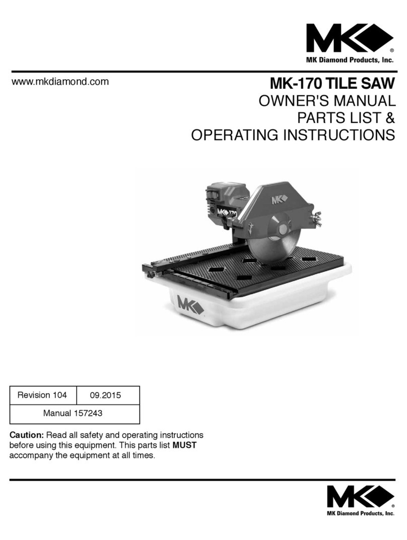 MK Diamond Products MK-170 SERIES owner's manual