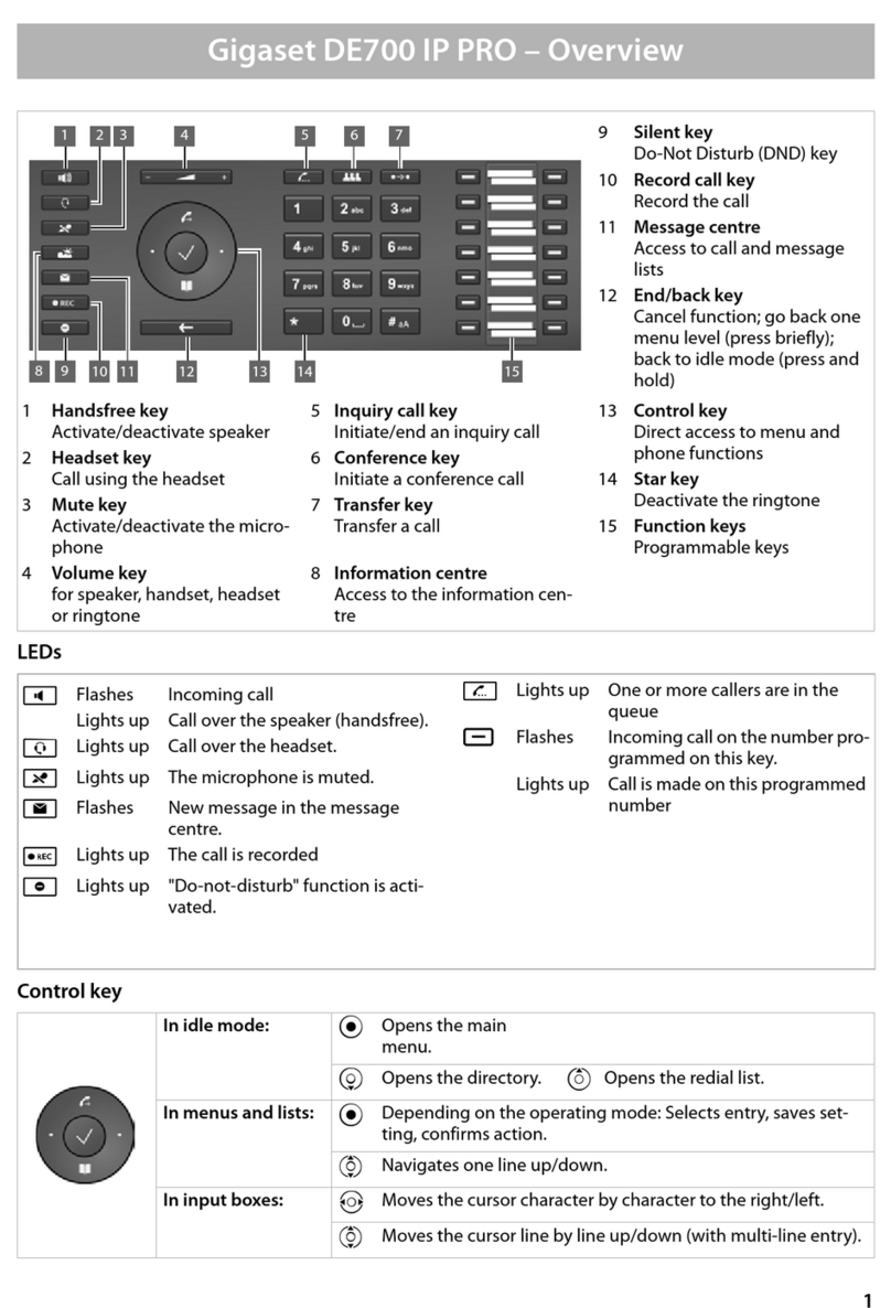 Gigaset DE700 IP PRO User manual