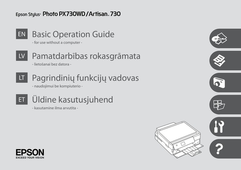 Epson Stylus Artisan 730 Assembly instructions