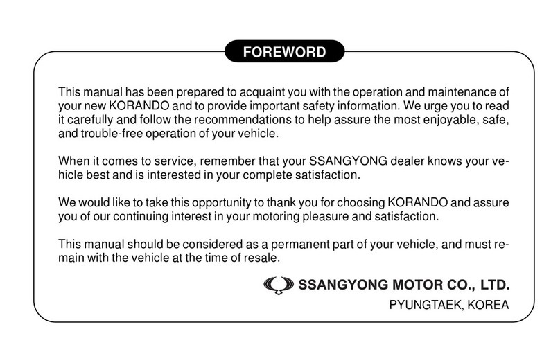 SSANGYONG Korando User manual