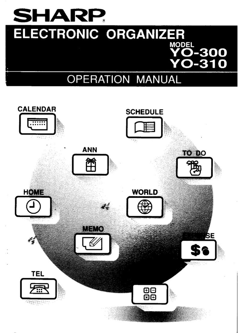 Sharp YO-310 User manual
