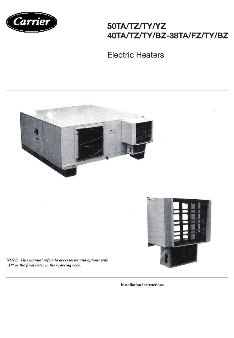 Carrier 40TZ Series installation instructions