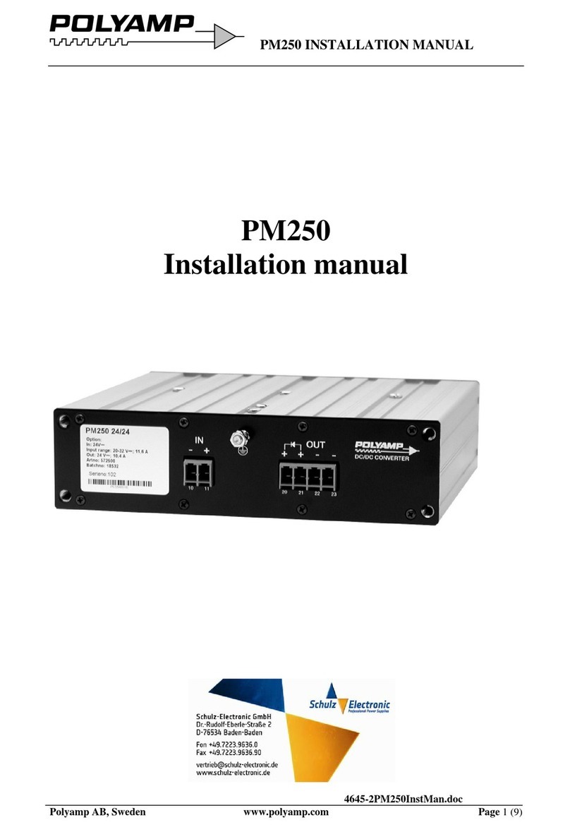 Polyamp PM250 installation manual