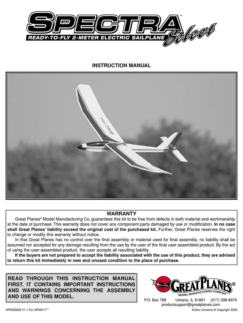 GREAT PLANES Spectra Select instruction manual