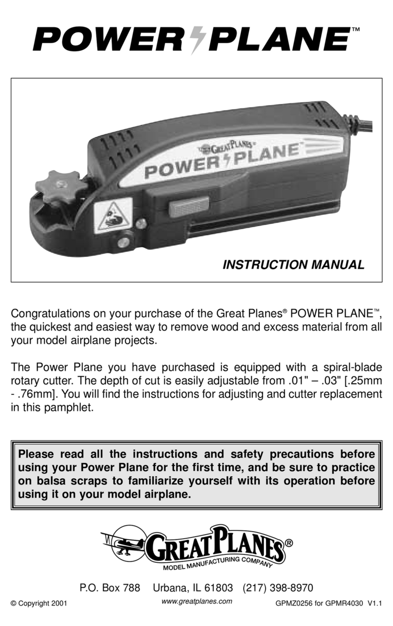 GREAT PLANES Power Plane instruction manual
