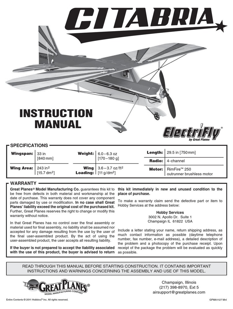 GREAT PLANES Gitabria instruction manual GREAT PLANES Gitabria instruction manual
