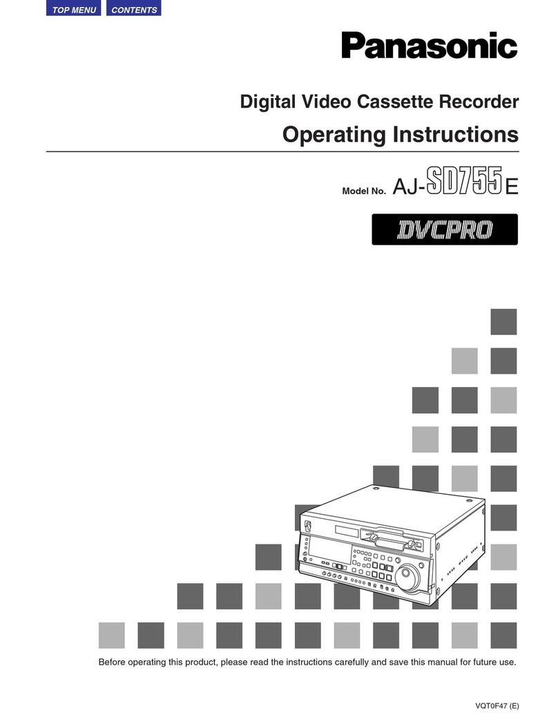 Panasonic AJ-SDa755E User manual Panasonic AJ-SDa755E User manual