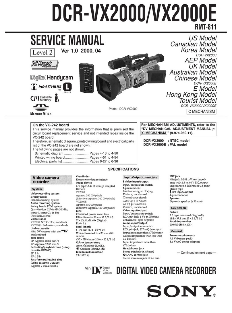 Sony Handycam DCR-VX2000 User manual