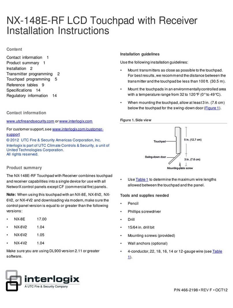 Interlogix NX-148E-RF User manual