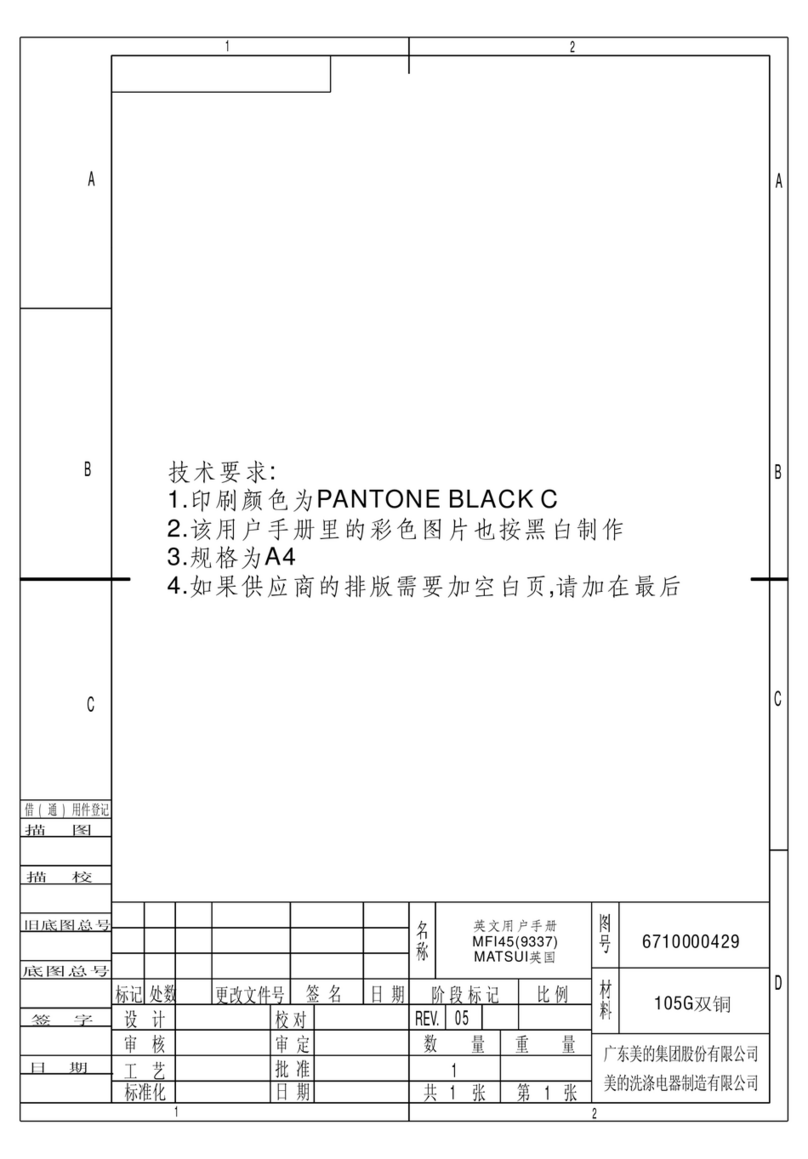Matsui MFI45 instruction manual
