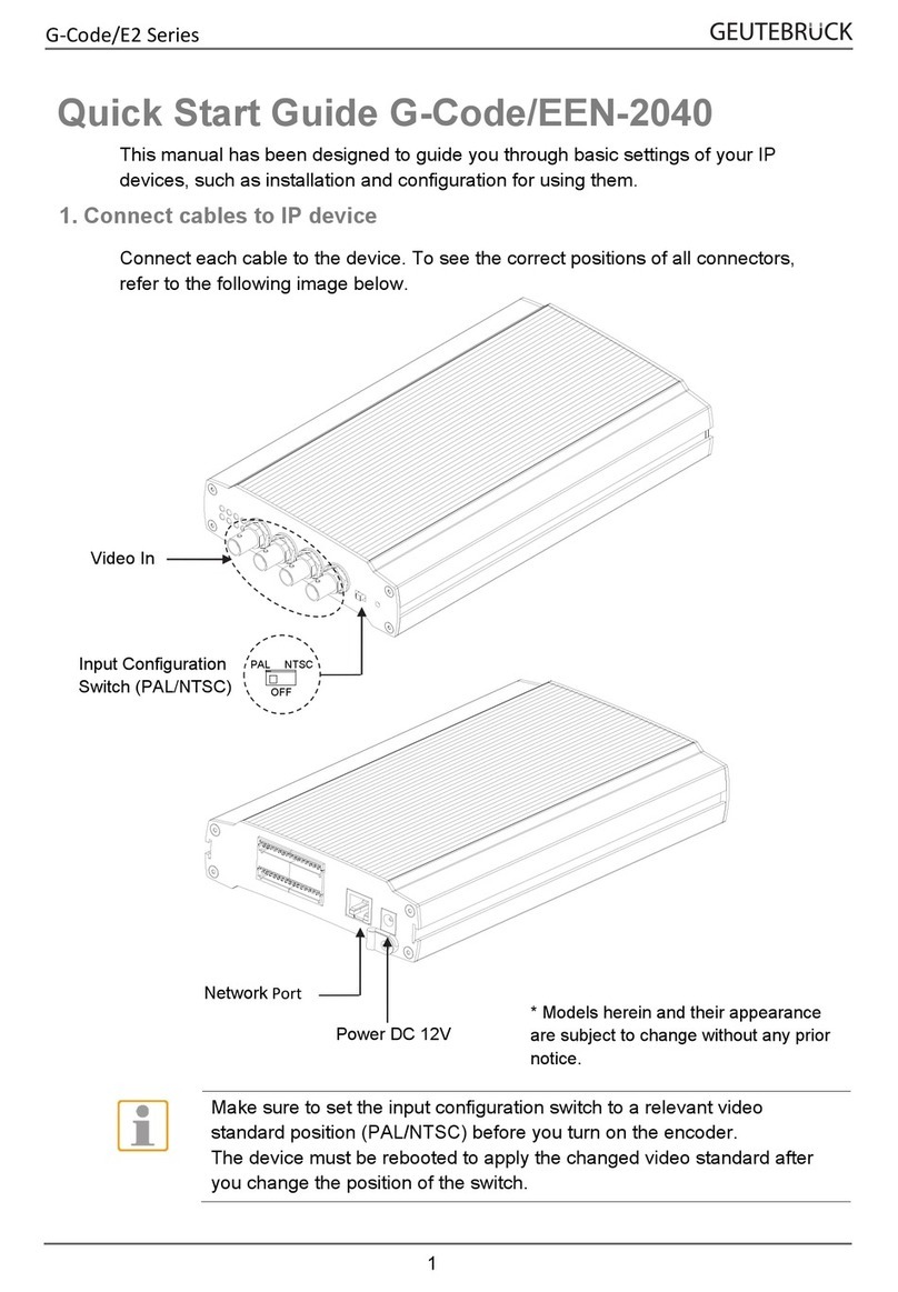 Geutebruck G-Code/EEN-2040 quick start guide