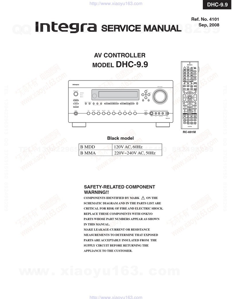 Integra DHC-9.9 User manual