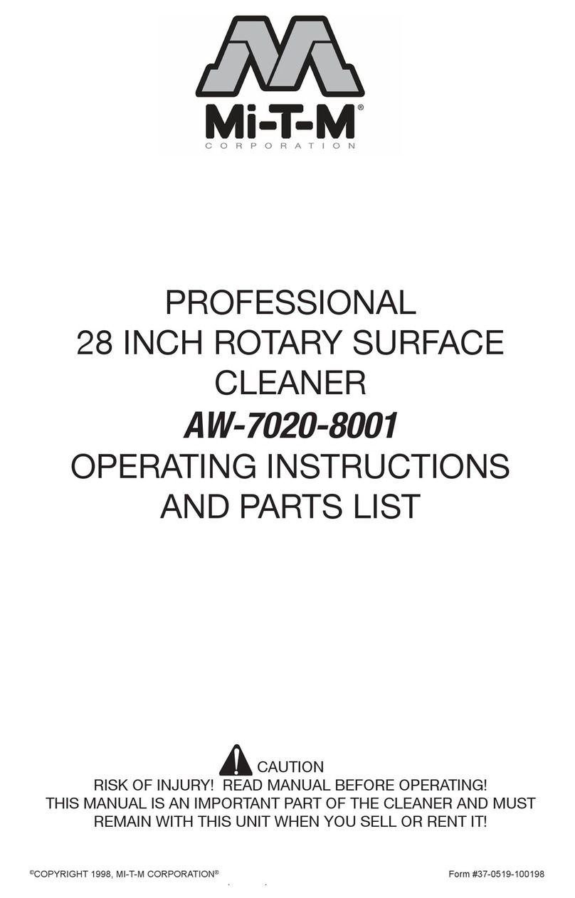 Mi-T-M AW-7020-8001 Use and care manual