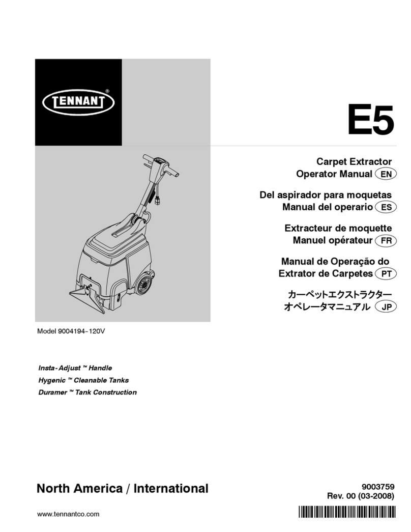 Tennant E5 Operator's manual