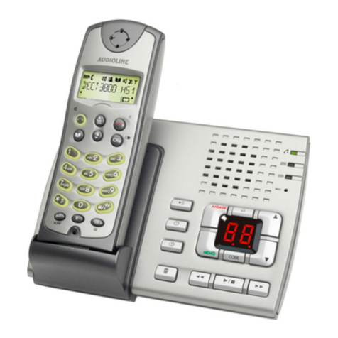 AUDIOLINE DECT3800 operating instructions