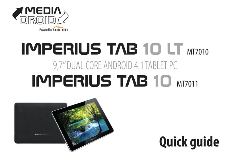 Mediadroid IMPERIUS TAB 10 LT MT7010 quick guide